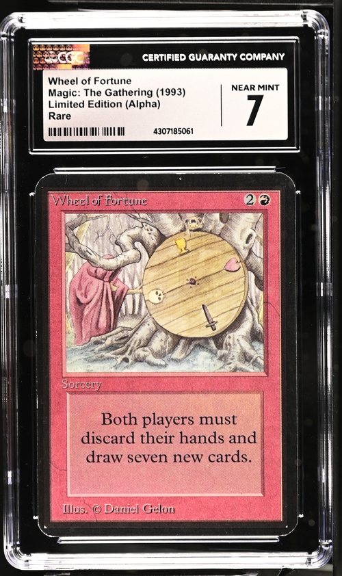 WHEEL OF FORTUNE Alpha Rare Reserved List CGC 7 NM Vintage MTG