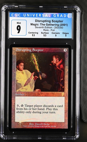 DISRUPTING SCEPTER 7th Edition Foil Rare CGC 9 Q++ Mint MTG