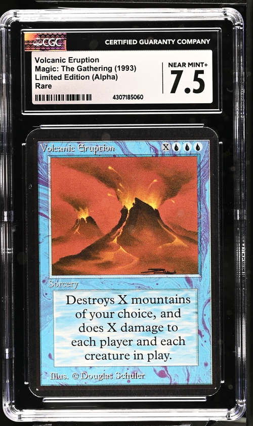 VOLCANIC ERUPTION Alpha Rare CGC 7.5 Vintage ABU MTG