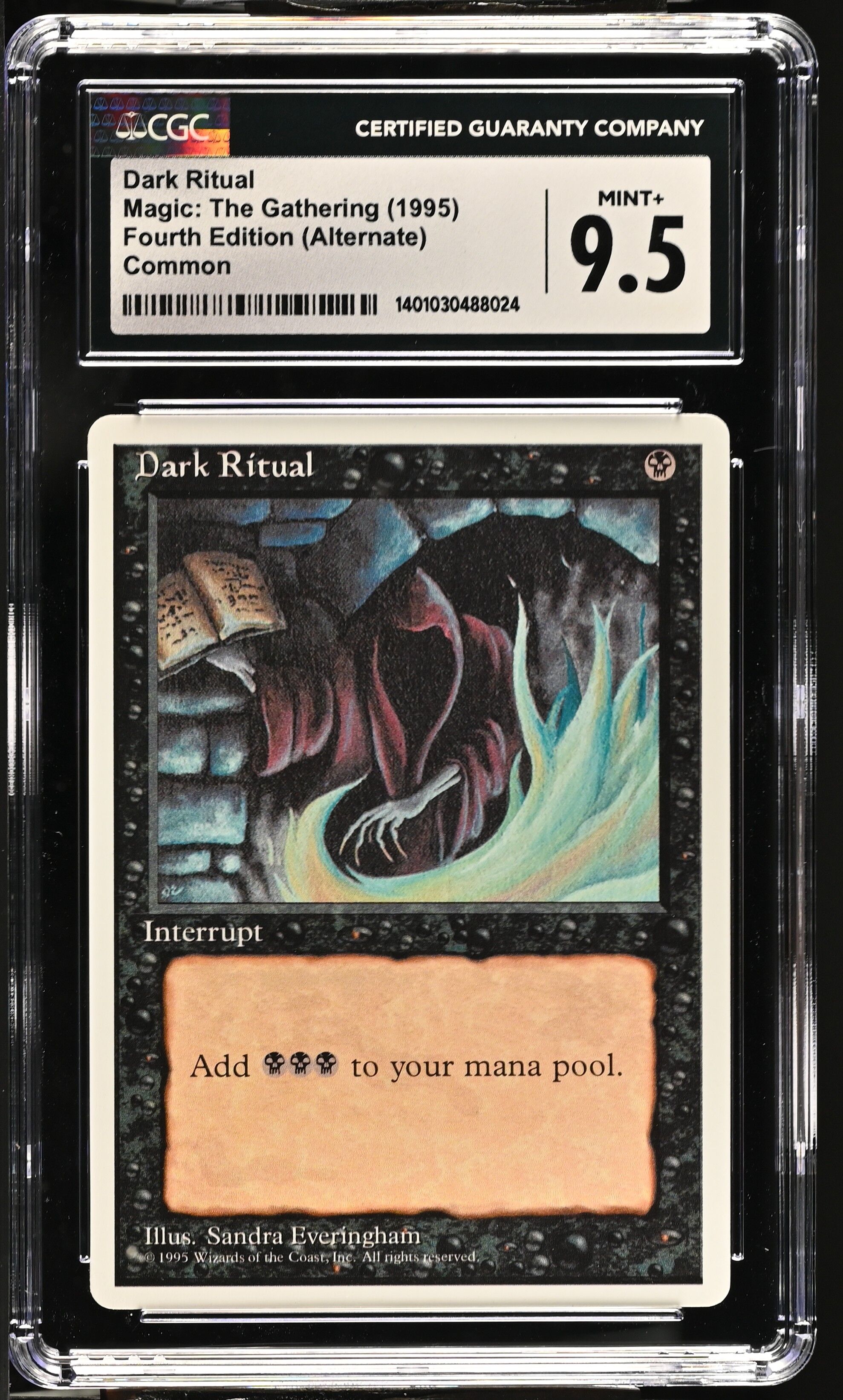 DARK RITUAL 4th Edition Alternate CGC 9.5 Mint Vintage MTG [Nostalgium]